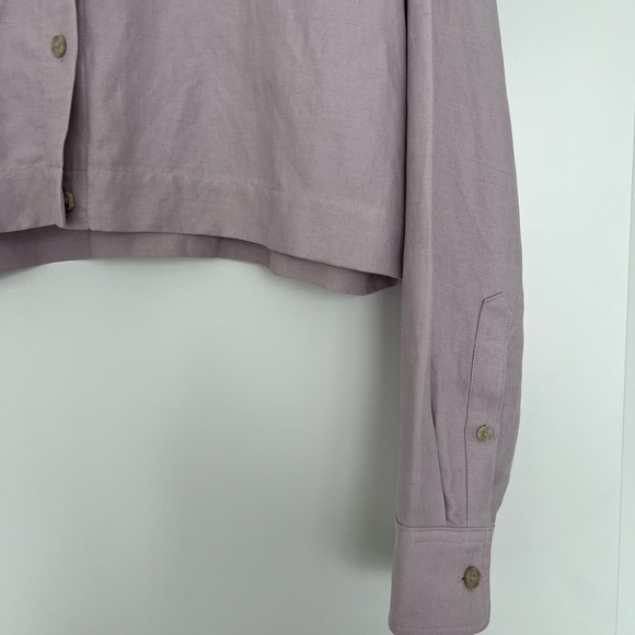 COPY - Cropped Lavender Aritzia Shirt - Picture 2 of 4